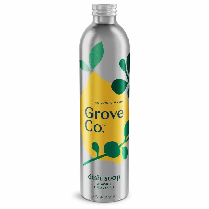Grove Co. Dish Soap, 3 x 16 fl oz Refills, Orange & Rosemary
