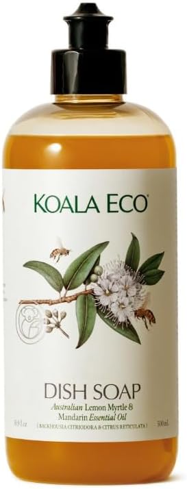 Koala Eco Dish Soap, Australian Lemon Myrtle & Mandarin Essential Oil, 16oz