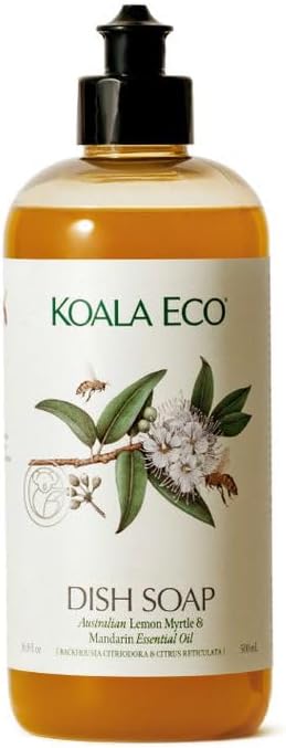Koala Eco Dish Soap, Australian Lemon Myrtle & Mandarin Essential Oil, 16oz