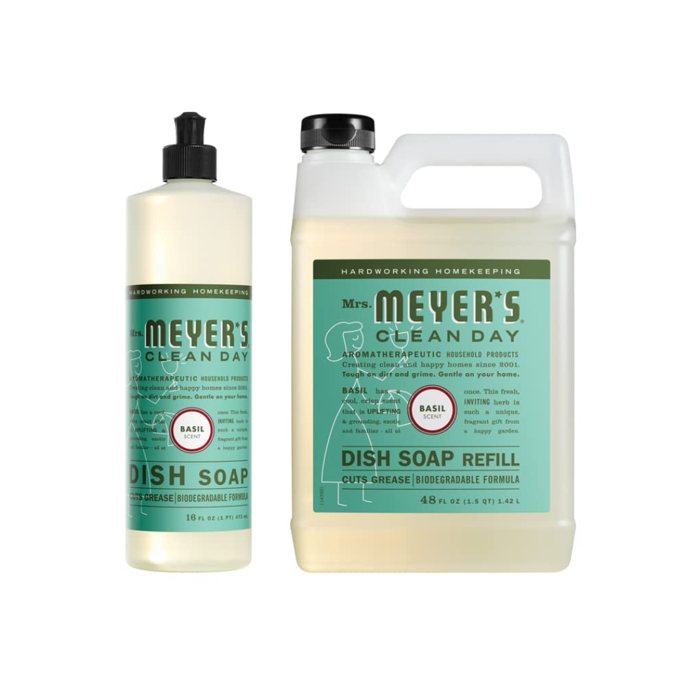 MRS. MEYER'S CLEAN DAY Liquid Dish Soap, Apple Cider, 16 fl oz, 3 Pack