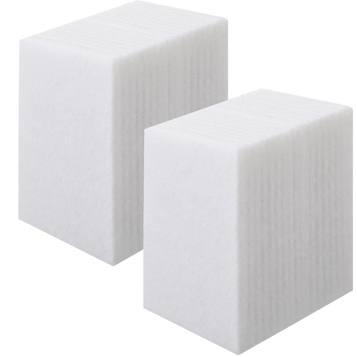 Hoolerry White Scrub Pads Non Scratch Multi Surface,6 X 9 Inch,White