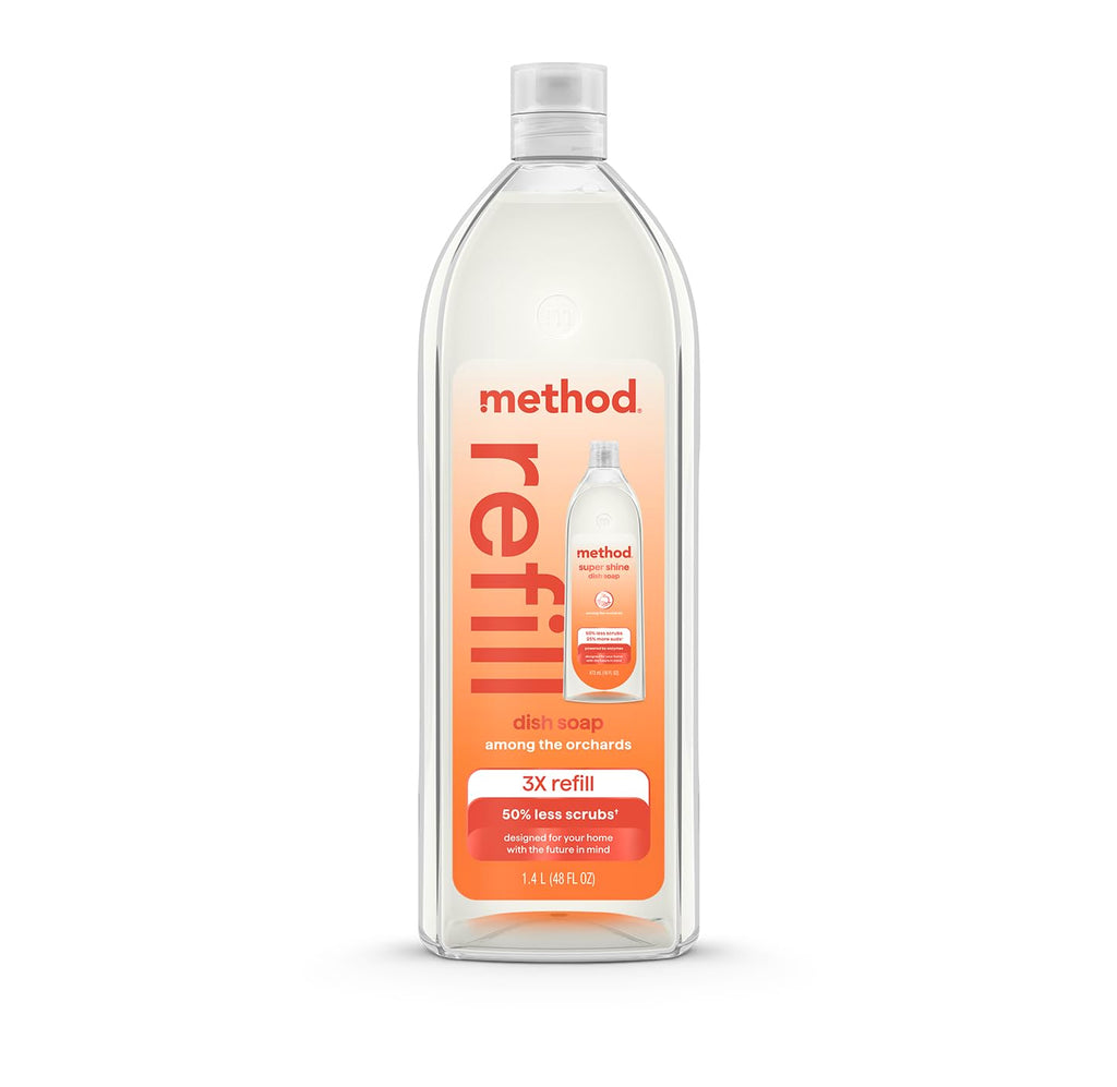 method Super Shine Liquid Dish Soap Refill, Dewy Daze Scented, 48 fl oz