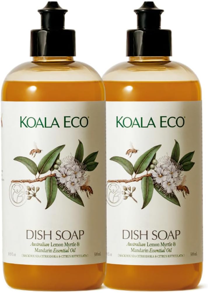 Koala Eco Dish Soap, Australian Lemon Myrtle & Mandarin Essential Oil, 16oz
