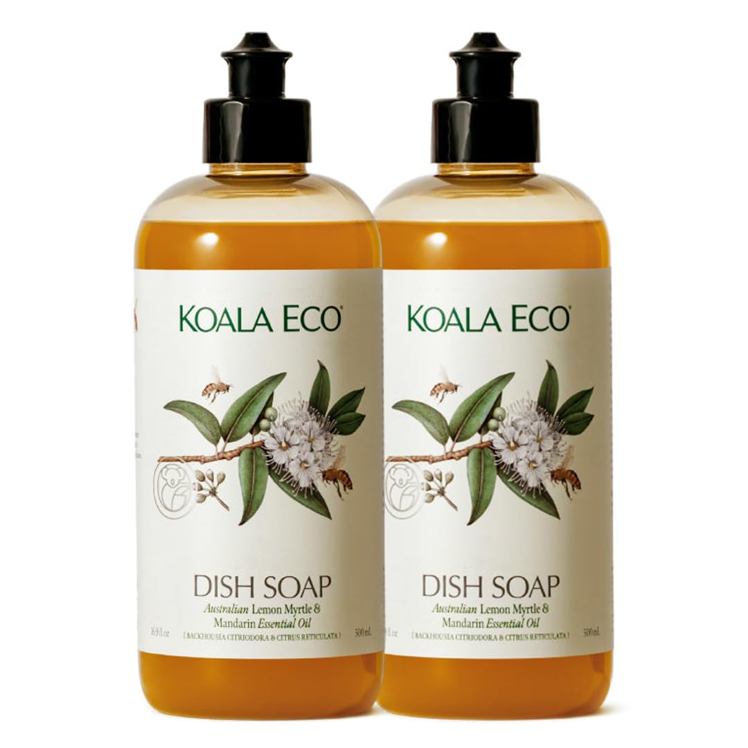 Koala Eco Dish Soap, Australian Lemon Myrtle & Mandarin Essential Oil, 16oz