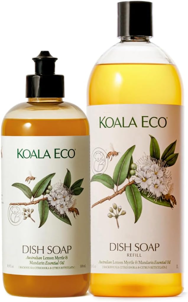 Koala Eco Dish Soap, Australian Lemon Myrtle & Mandarin Essential Oil, 16oz
