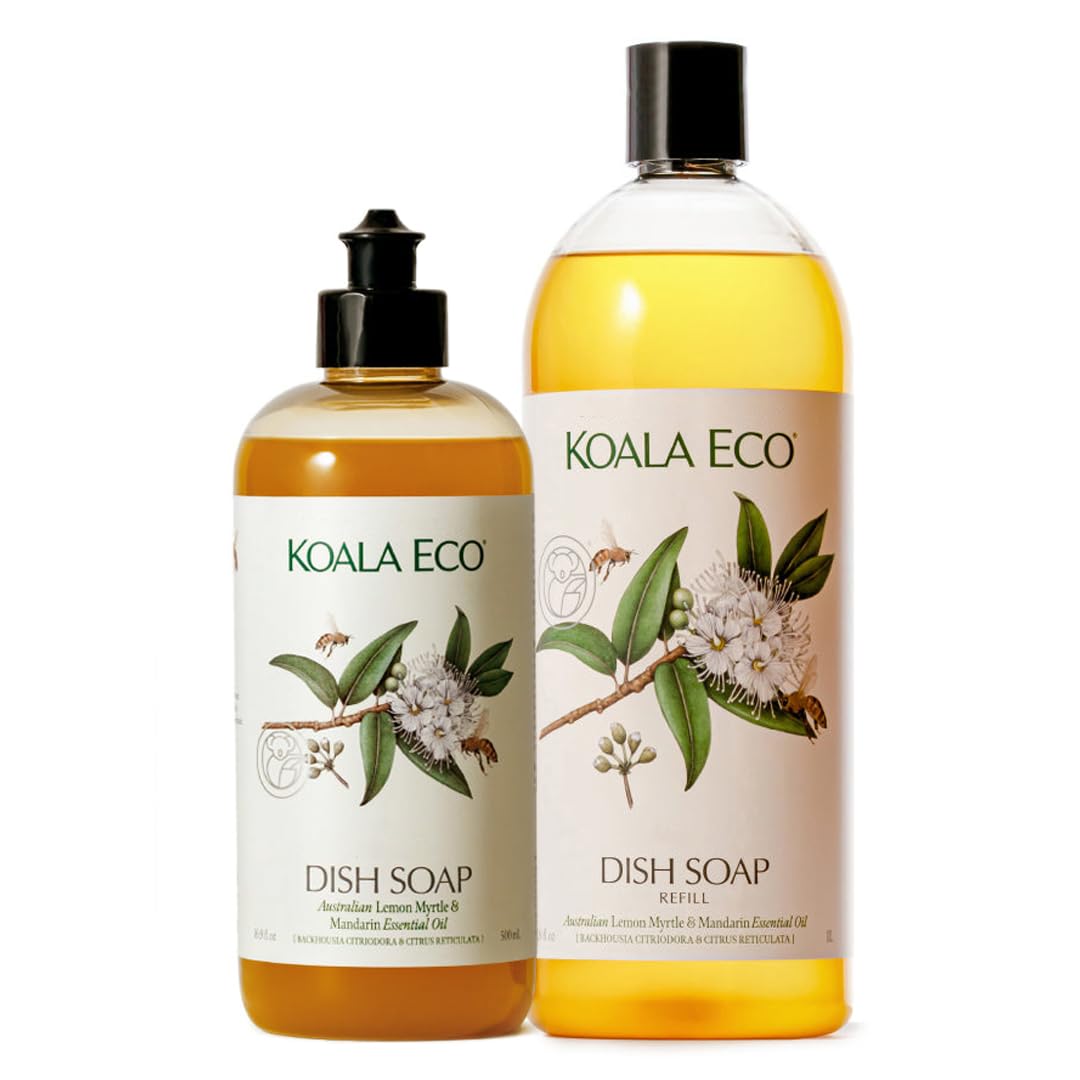 Koala Eco Dish Soap, Australian Lemon Myrtle & Mandarin Essential Oil, 16oz