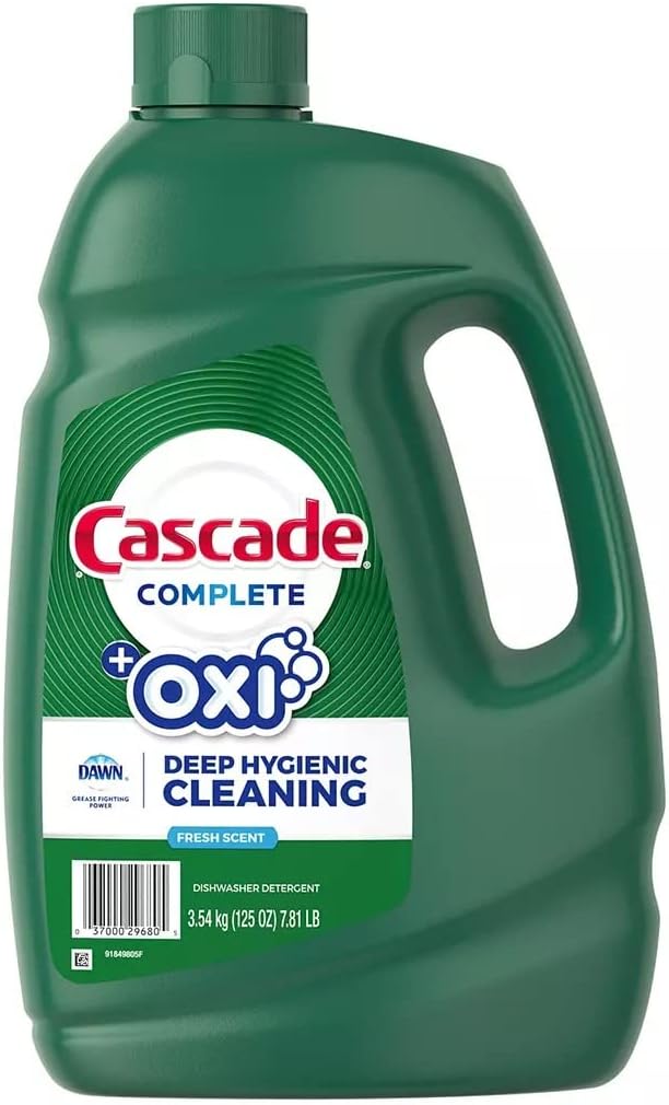Cascade Complete +Oxi Gel Dishwashing Detergent, Fresh Scent, 60 fl oz