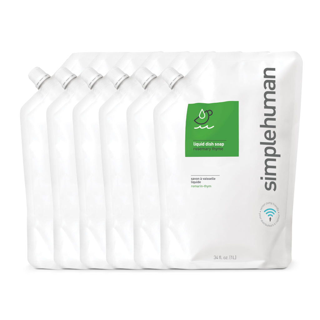 simplehuman Citrus Blossom Dish Soap Refill Pouch, 34 Fl Oz.