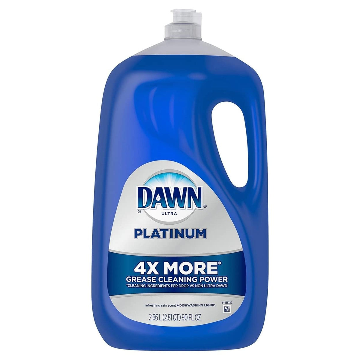 Dawn Platinum Dish Soap, Fresh Rain Scent Liquid Dishwashing Detergent, Powerful Dawn Dish Soap for Tough Grease Removal, 13 oz
