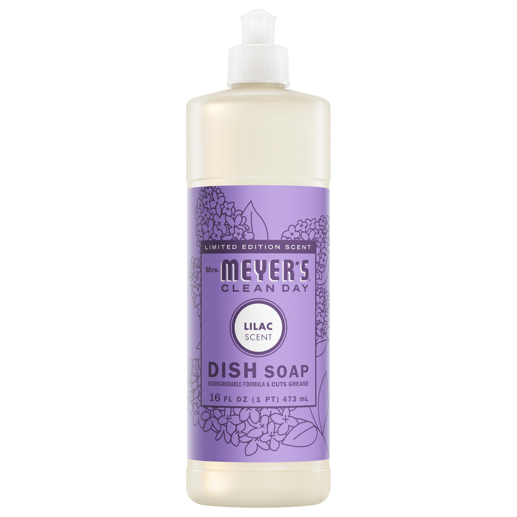 MRS. MEYER'S CLEAN DAY Liquid Dish Soap, Lemon Verbena, 16 fl. Oz