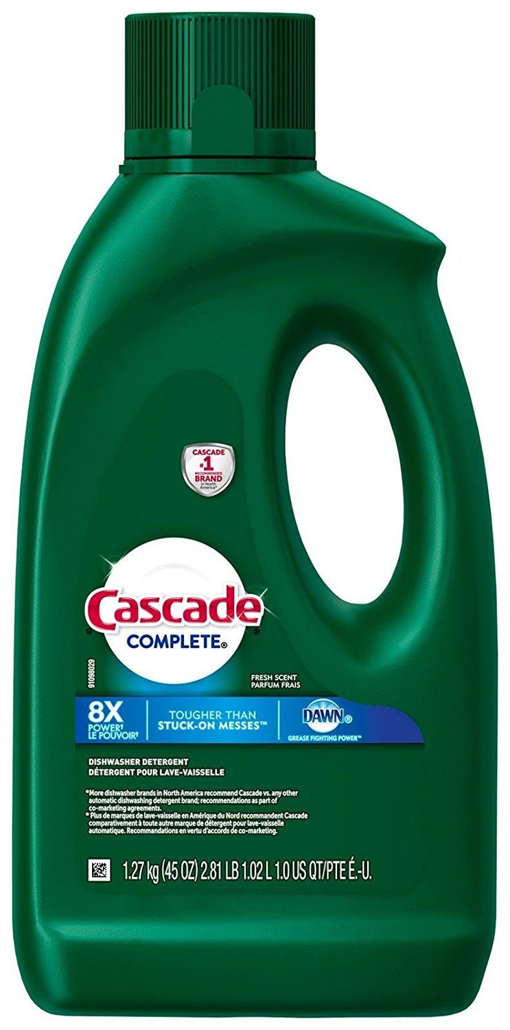 Cascade Complete Dishwasher Detergent Liquid Gel, Dish Detergent, Dishwasher Soap, Citrus, 75oz