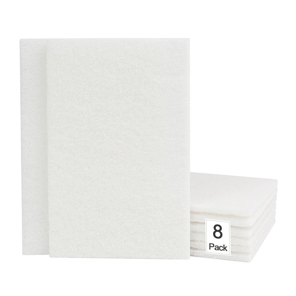 6"x9" Scuff Pads 8 Pack - 4 Maroon 320 & 4 Gray 800 Grit for Paint Prep, Auto Body & Woodworking, Non-Woven, Reusable Wet or Dry, Resists Clogging & Tearing
