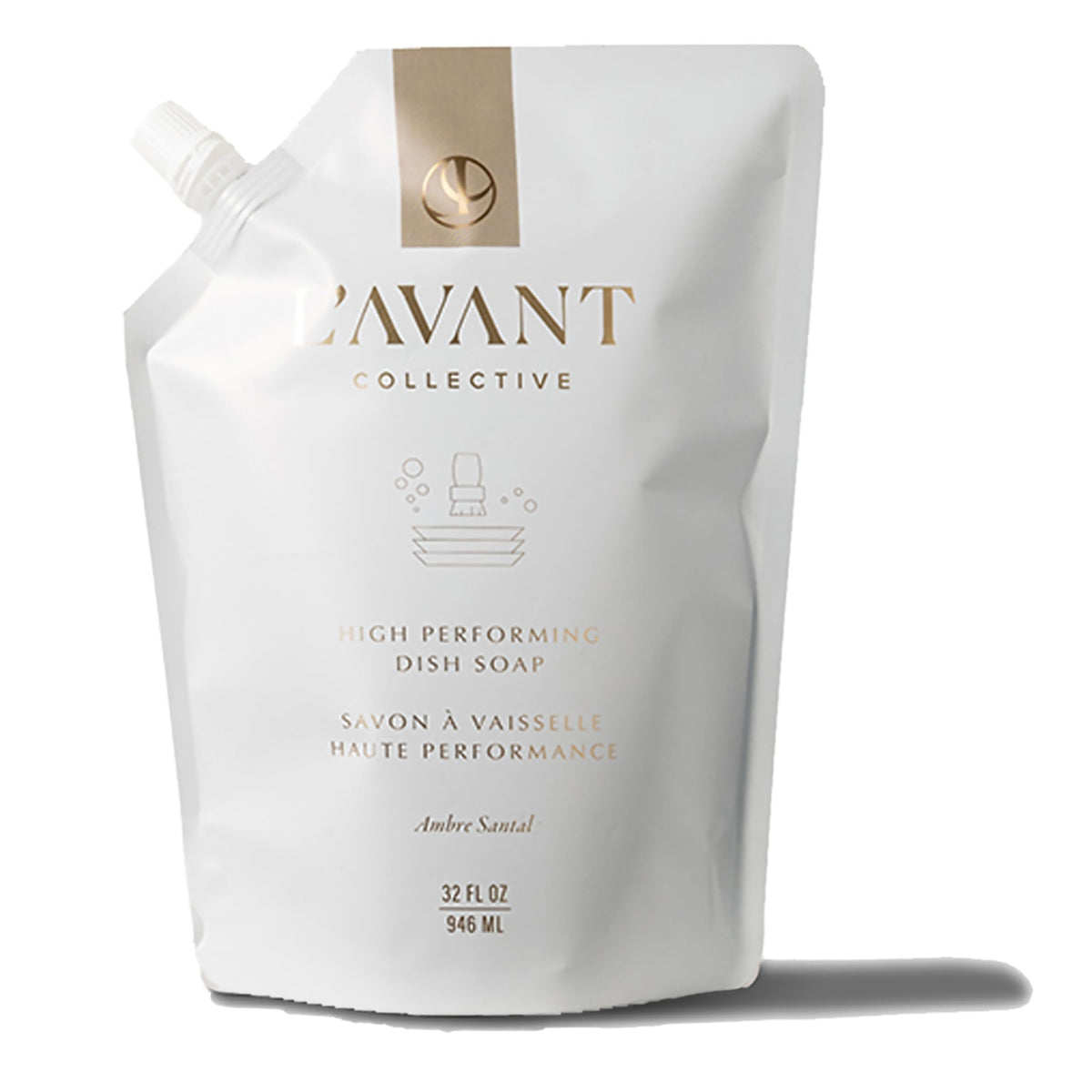 L'AVANT Collective Dish Soap Refill 32oz, Plant-Based, Blushed Bergamot