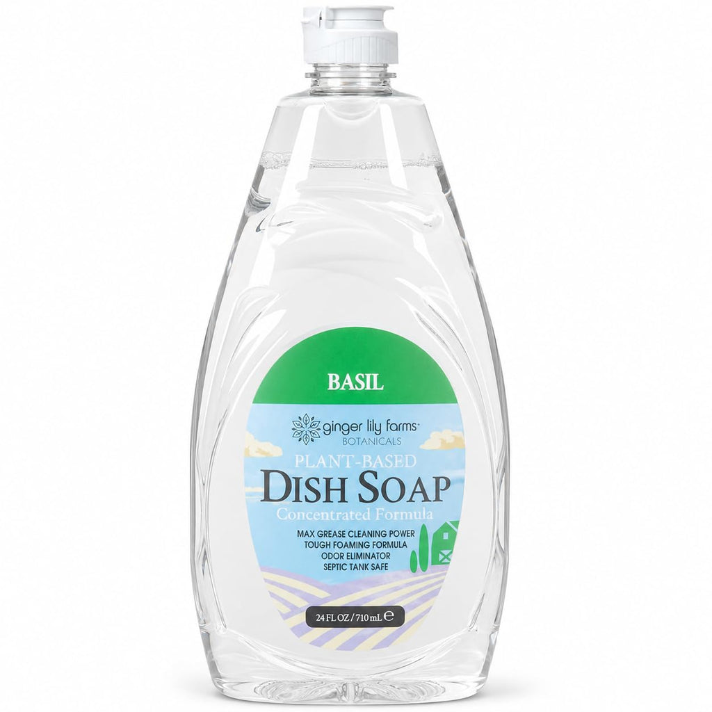 Ginger Lily Farms Botanicals Liquid Dish Soap, 128oz, Lavender Chamomile