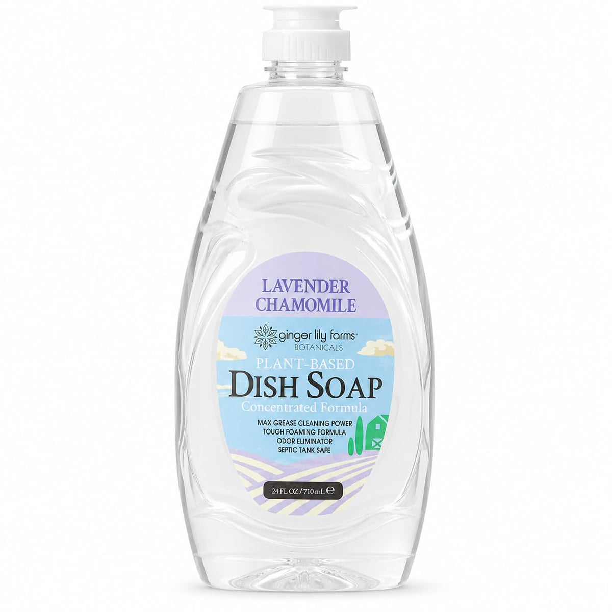 Ginger Lily Farms Botanicals Liquid Dish Soap, 128oz, Lavender Chamomile