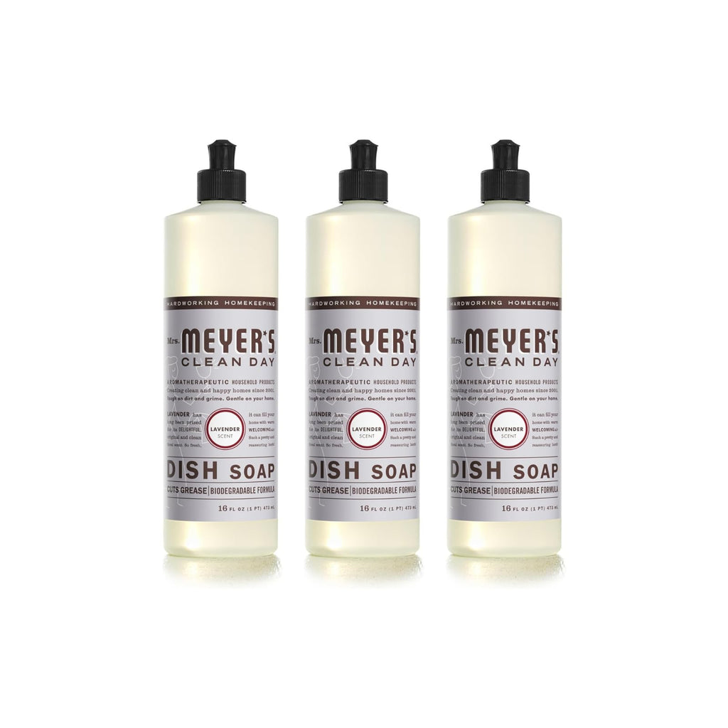 MRS. MEYER'S CLEAN DAY Liquid Dish Soap, Apple Cider, 16 fl oz, 3 Pack