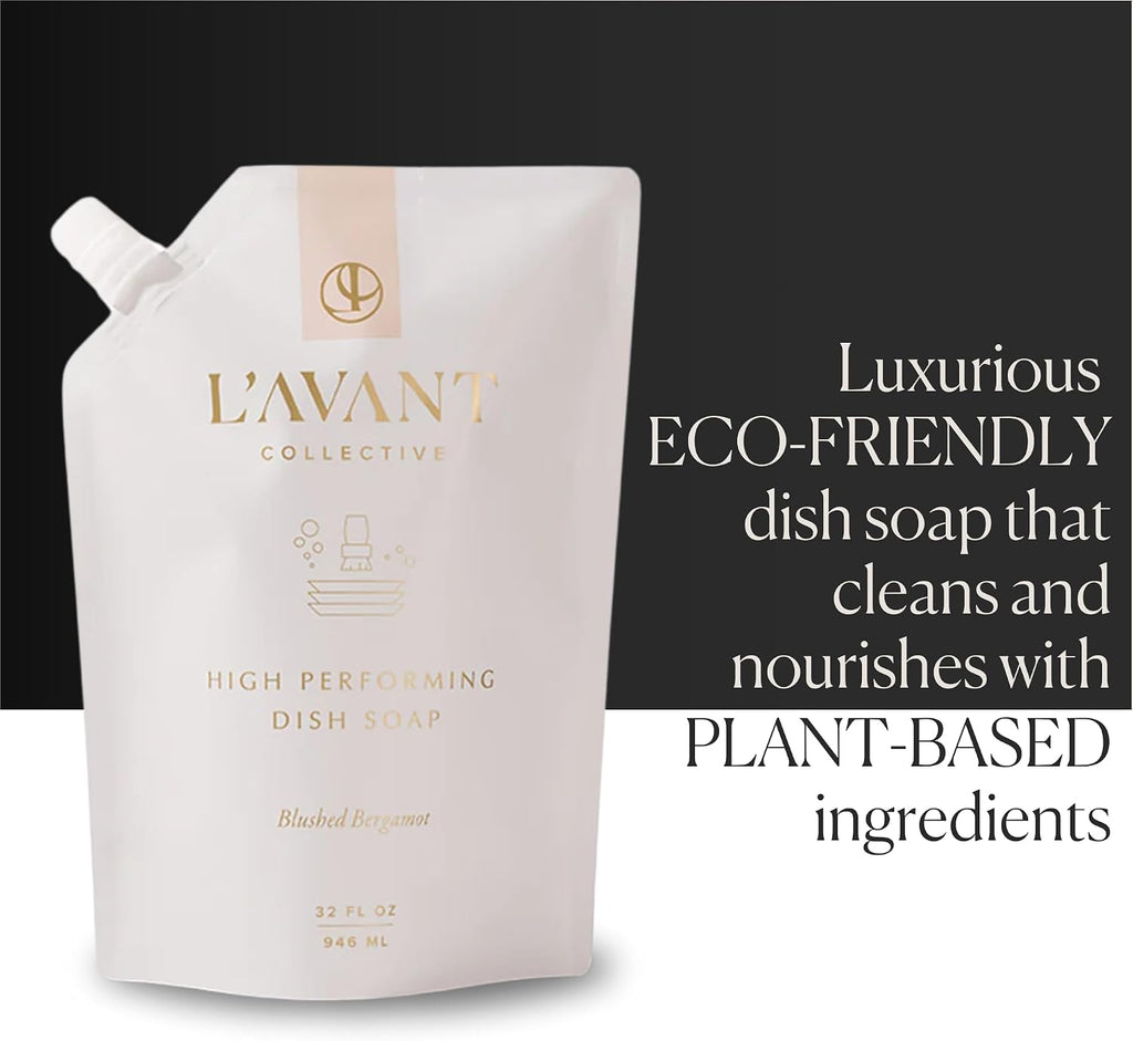 L'AVANT Collective Dish Soap Refill 32oz, Plant-Based, Blushed Bergamot
