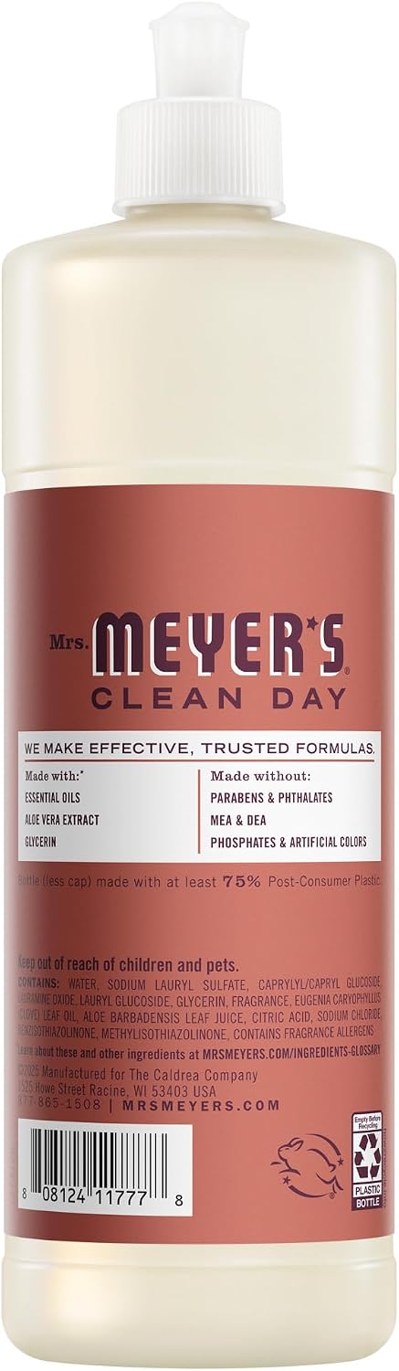 Mrs. MEYER'S CLEAN DAY Dish Soap, Fall Leaves Scent, 16 fl oz (Pack of 3)