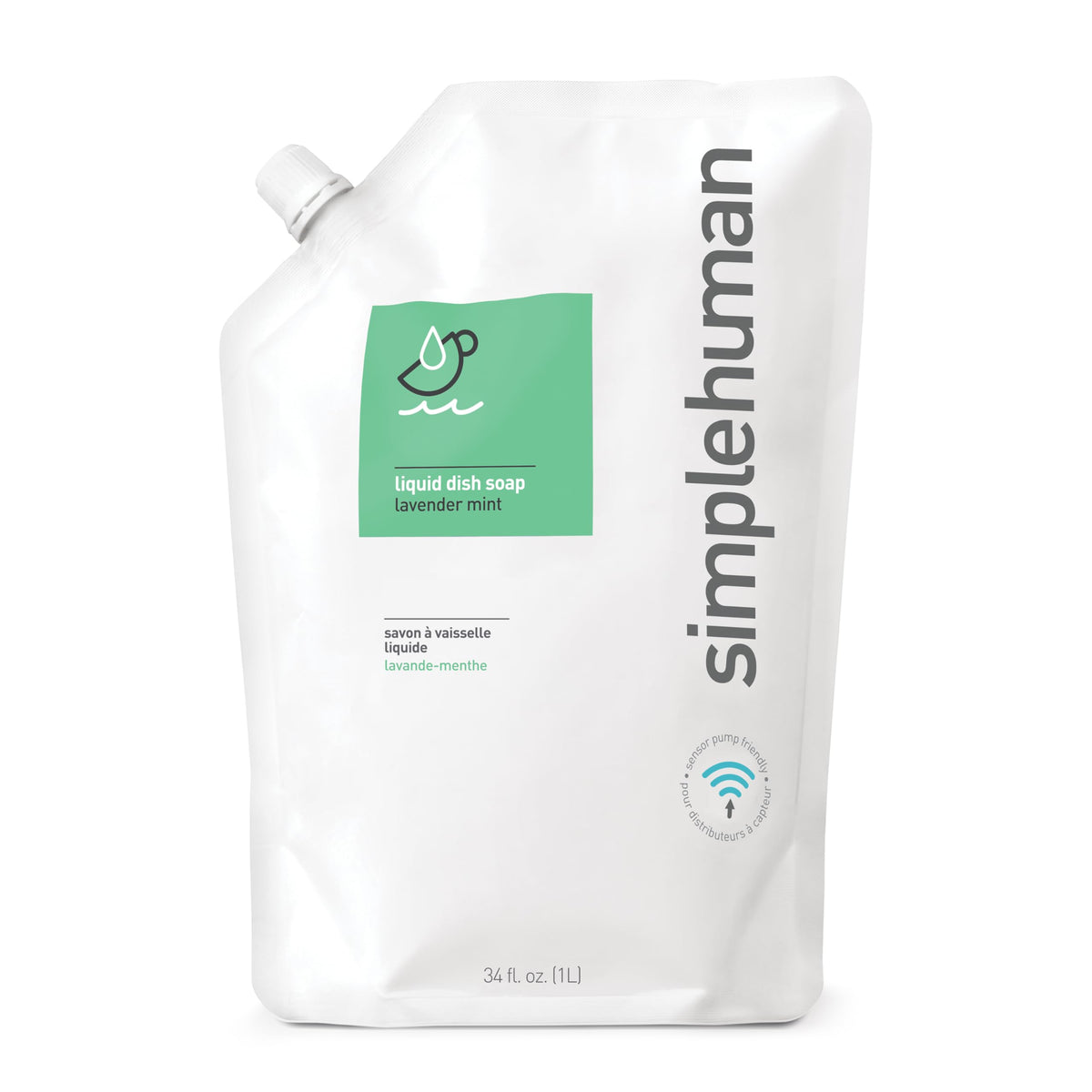 simplehuman Citrus Blossom Dish Soap Refill Pouch, 34 Fl Oz.