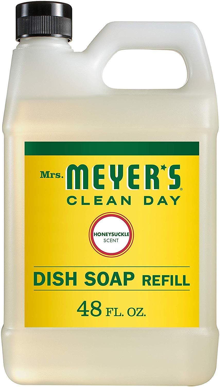 MRS. MEYER'S CLEAN DAY Liquid Dish Soap Refill, Peony, 48 fl. oz