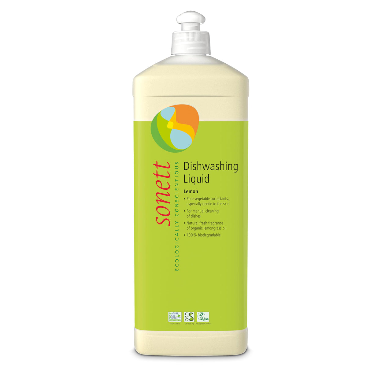 Sonett Organic Dishwashing Liquid Organic 100% Biodegradable Lemon, 34 Fl.Oz (1 Count)