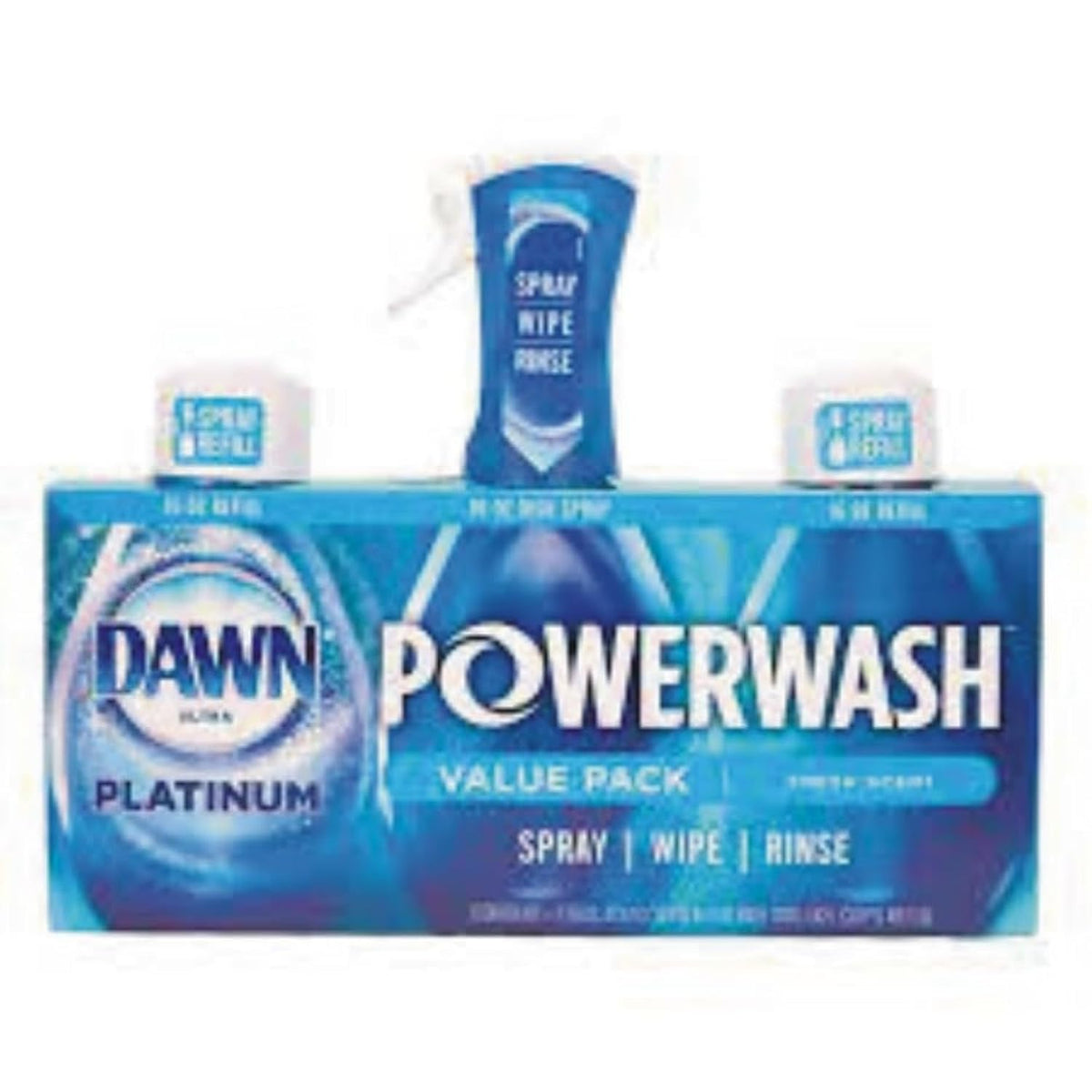 Dawn Powerwash Dish Soap Spray + 3 Dishwashing Liquid Refills Lemon, 4*16oz