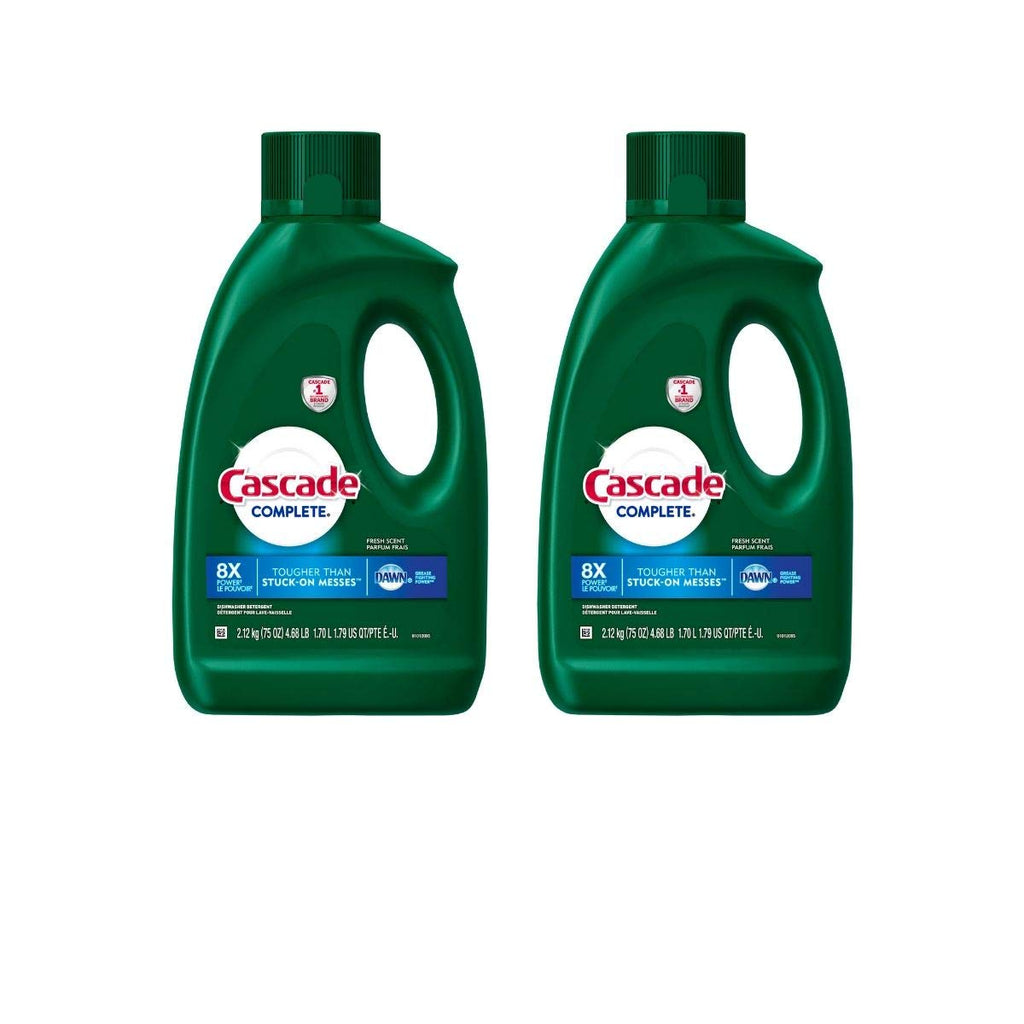 Cascade Complete Dishwasher Detergent Liquid Gel, Dish Detergent, Dishwasher Soap, Citrus, 75oz