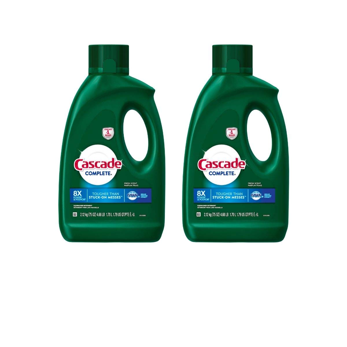 Cascade Complete Dishwasher Detergent Liquid Gel, Dish Detergent, Dishwasher Soap, Citrus, 75oz