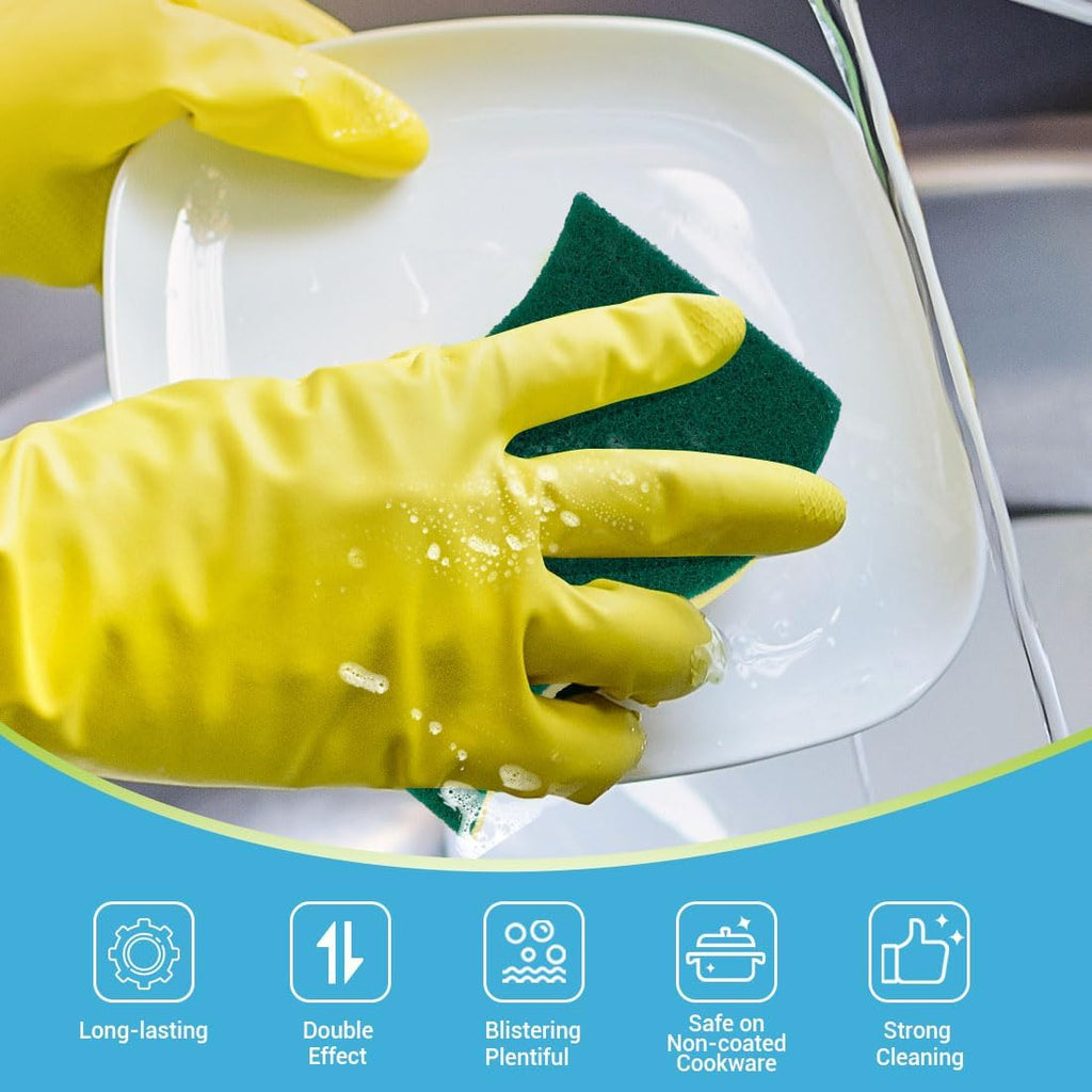 AIDEA Sponges Kitchen, 6Count, Heavy-Duty Scrub Sponges, Sponge for Dishes