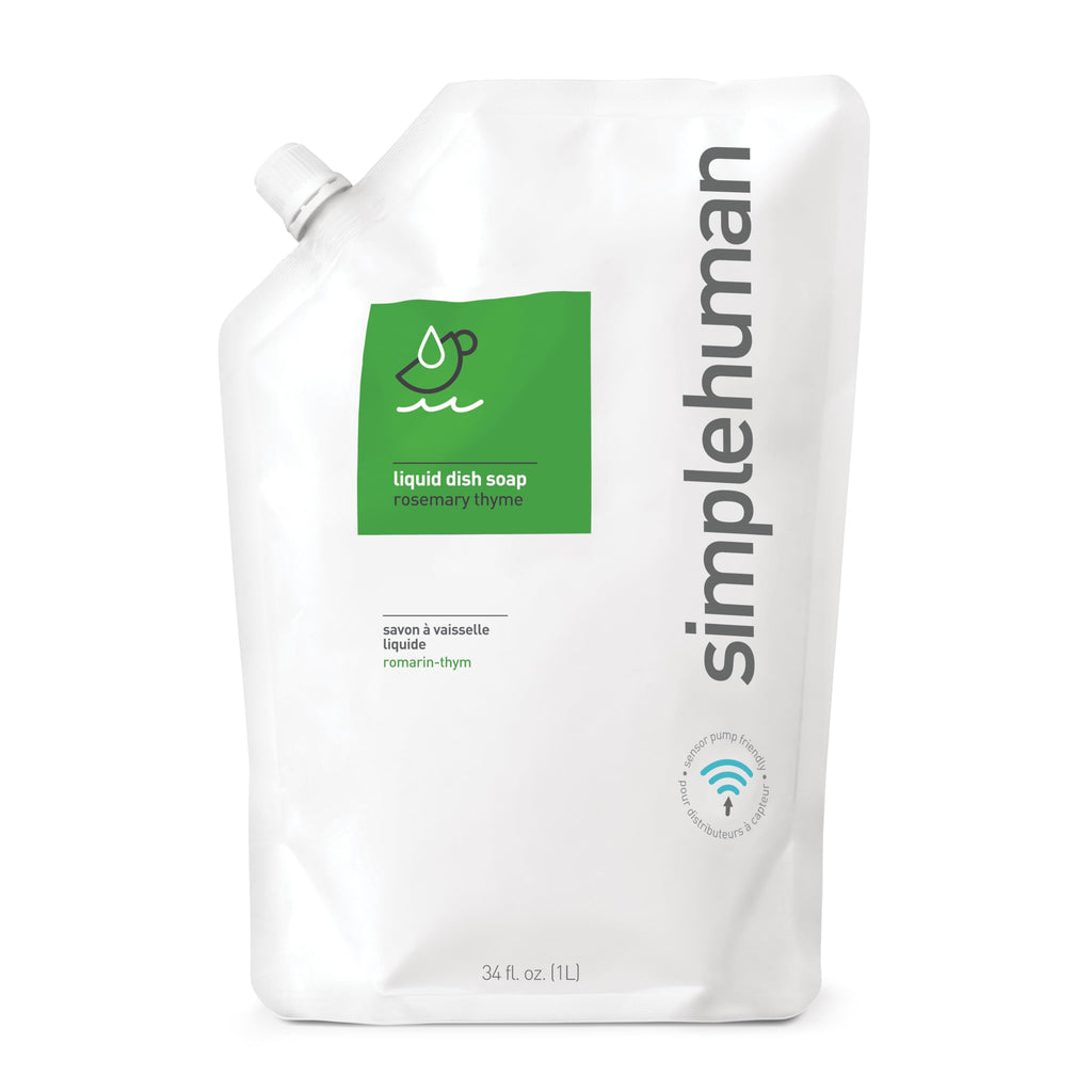 simplehuman Citrus Blossom Dish Soap Refill Pouch, 34 Fl Oz.