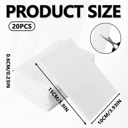 20PCS White Scrub Pads, Non Scratch Scrubbing Pads Non Woven Scouring Pads