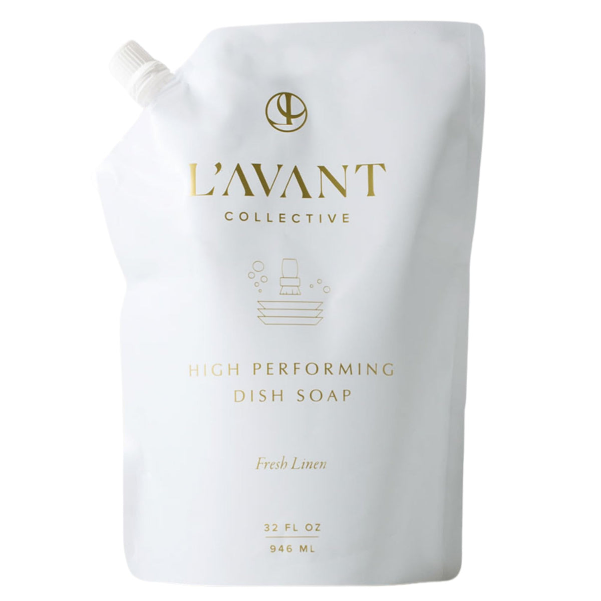 L'AVANT Collective Dish Soap Refill 32oz, Plant-Based, Blushed Bergamot