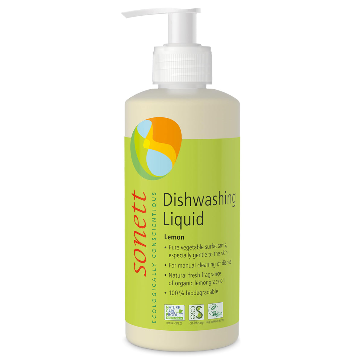 Sonett Organic Dishwashing Liquid Organic 100% Biodegradable Lemon, 34 Fl.Oz (1 Count)