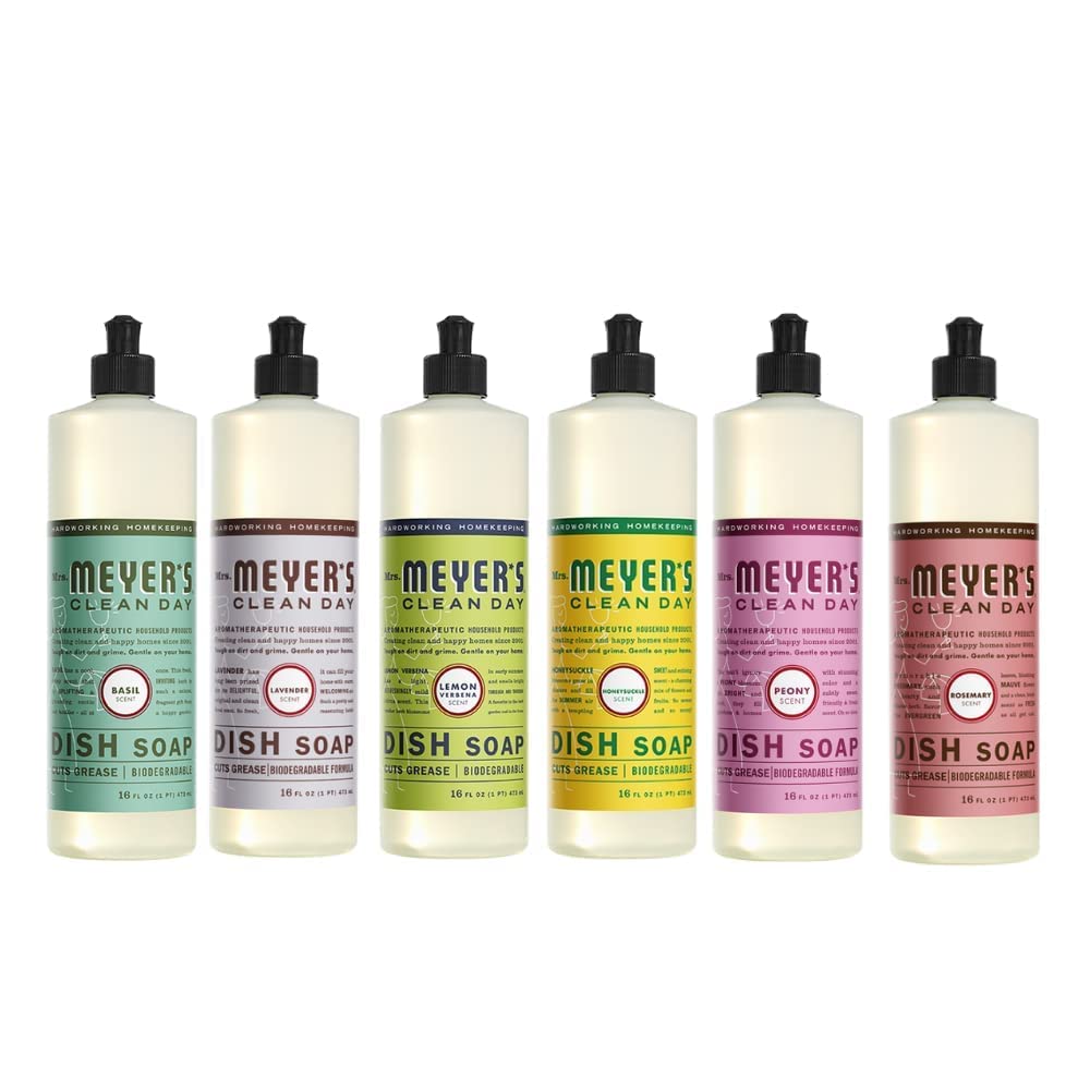 MRS. MEYER'S CLEAN DAY Liquid Dish Soap, Apple Cider, 16 fl oz, 3 Pack
