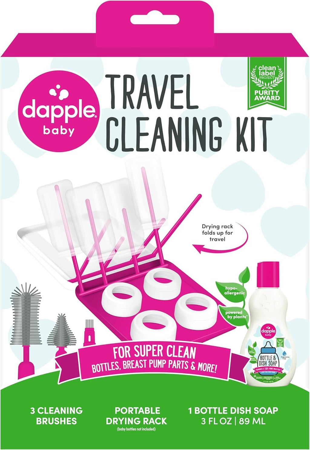 Dapple Baby - Fragrance Free Bottle & Dish Soap - 16.9 fl oz (3 Pack)