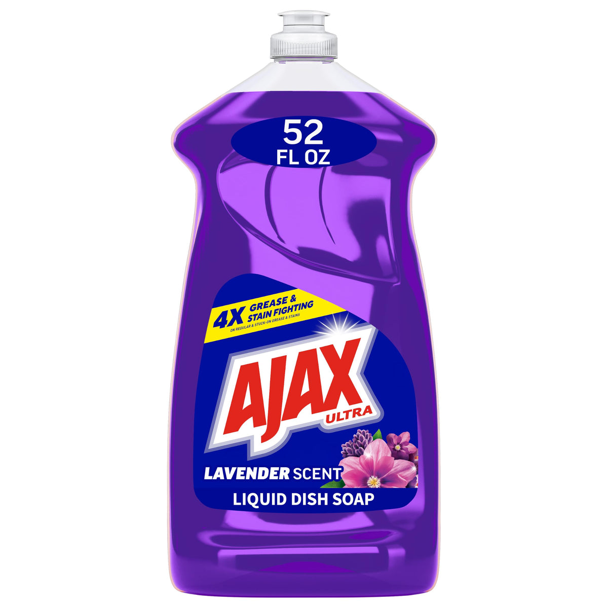 Ajax Ultra Liquid Dish Soap, Strips Grease, Watermelon Scent, 52 fl oz
