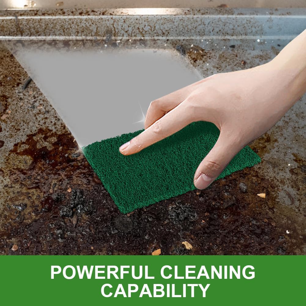 AIDEA Heavy Duty Scouring Pads 24PK, Brillo Pads Cleaning Pads, 5.5in*3.5in