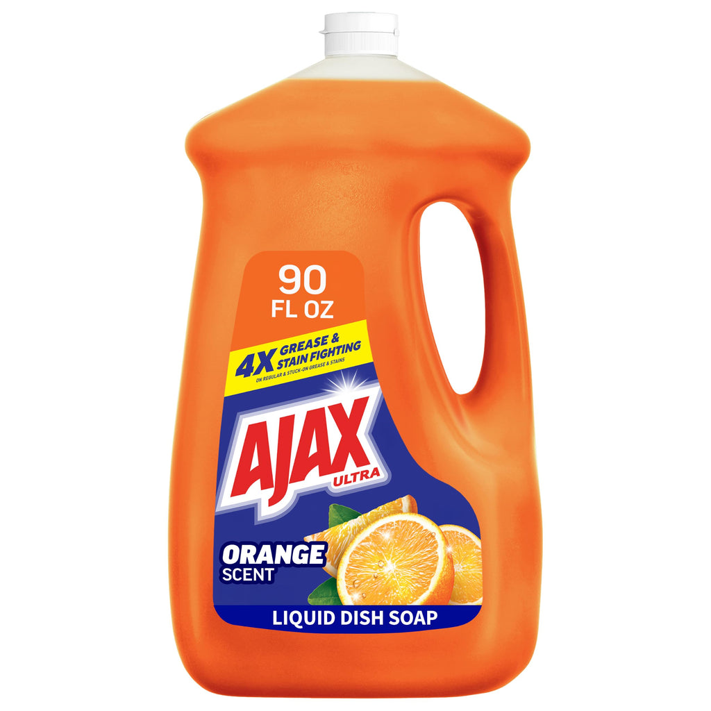 Ajax Ultra Liquid Dish Soap, Strips Grease, Watermelon Scent, 52 fl oz