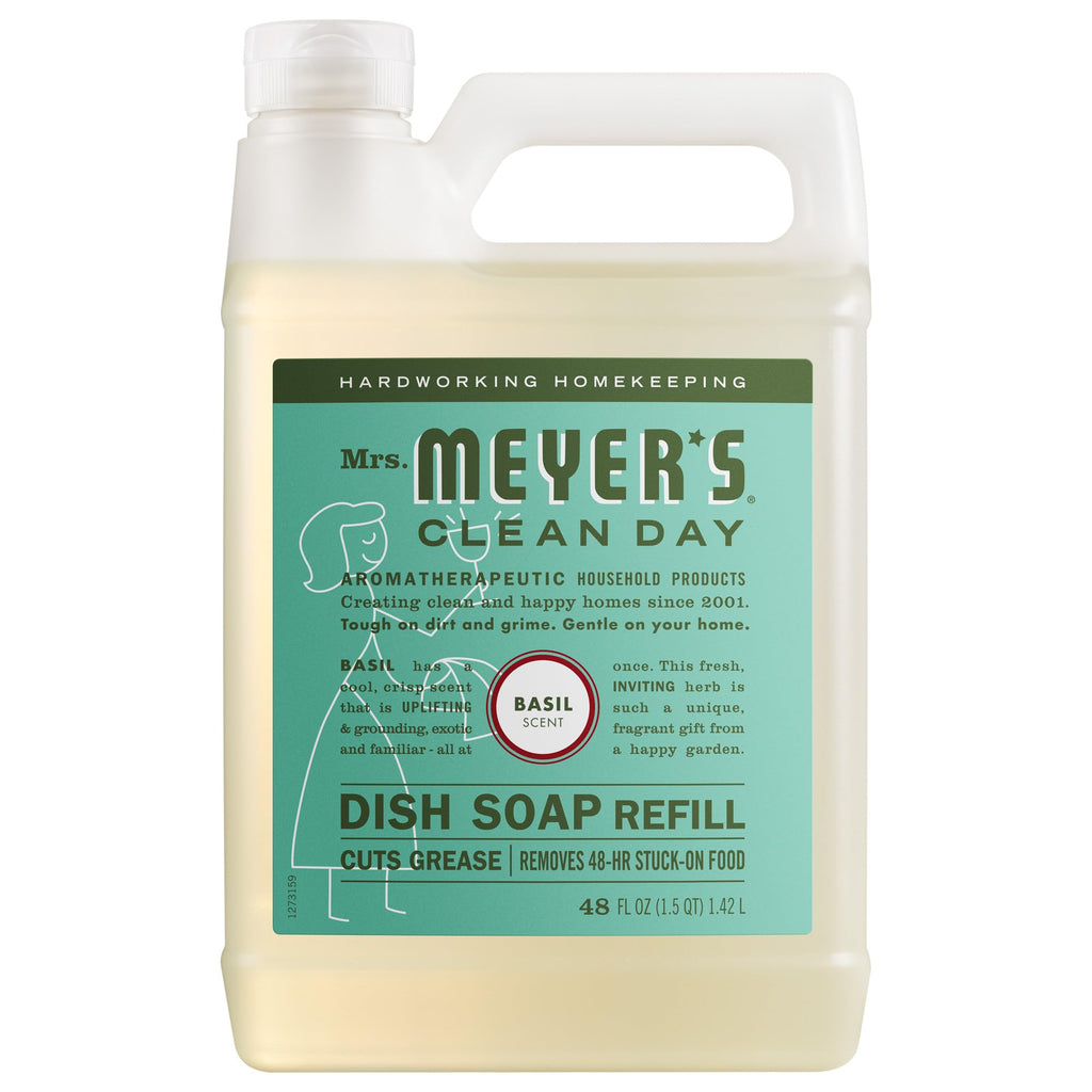 MRS. MEYER'S CLEAN DAY Liquid Dish Soap Refill, Honeysuckle, 48 fl. oz