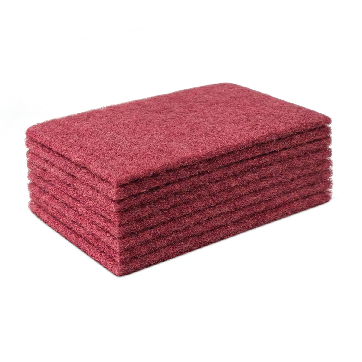 6"x9" Scuff Pads 8 Pack - 4 Maroon 320 & 4 Gray 800 Grit for Paint Prep, Auto Body & Woodworking, Non-Woven, Reusable Wet or Dry, Resists Clogging & Tearing
