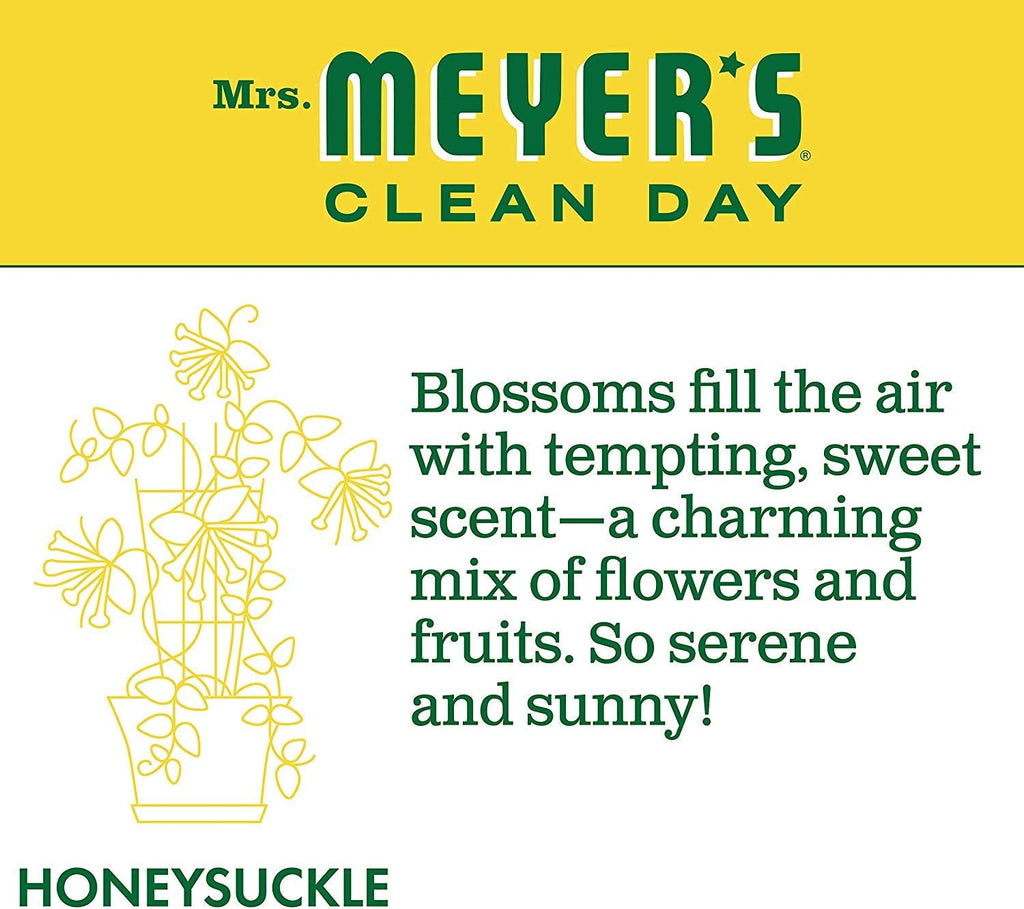 MRS. MEYER'S CLEAN DAY Liquid Dish Soap Refill, Honeysuckle, 48 fl. oz