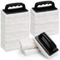 Maxdot 18 Pcs Handled Bath Scrubber Sponge Scrub Pad with Handle Cleaning
