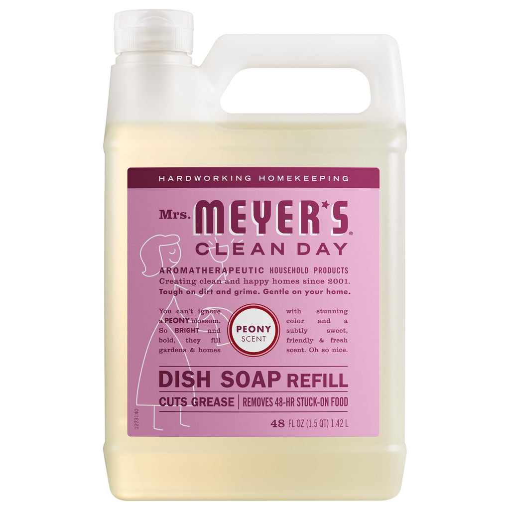 MRS. MEYER'S CLEAN DAY Liquid Dish Soap Refill, Honeysuckle, 48 fl. oz