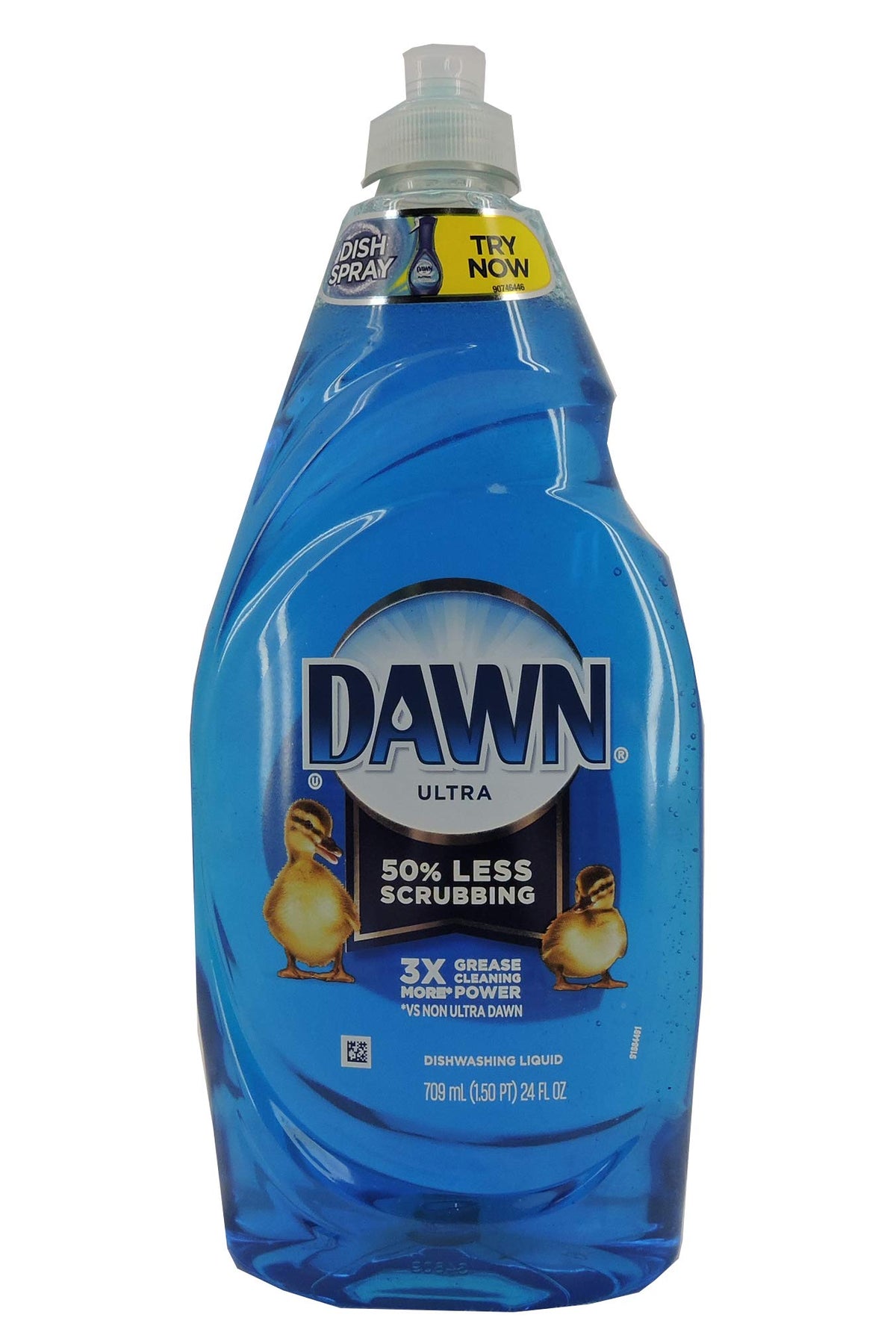 Dawn Ultra Original Dish Soap Refill Jug Large Size Blue Liquid Dishwashing Detergent, Powerful Soap for Grease, 51.5oz (Pack of 2)