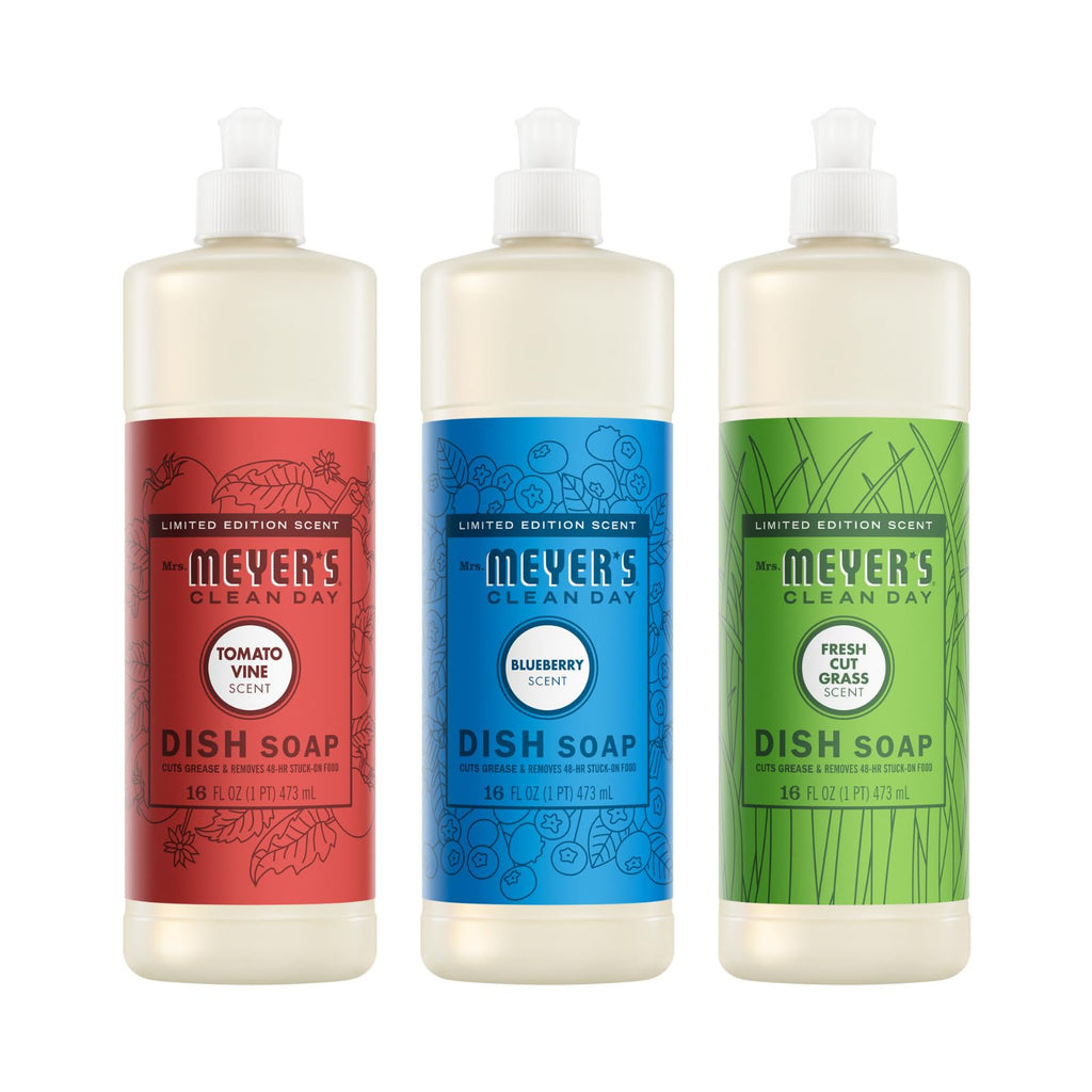 MRS. MEYER'S CLEAN DAY Liquid Dish Soap, Apple Cider, 16 fl oz, 3 Pack