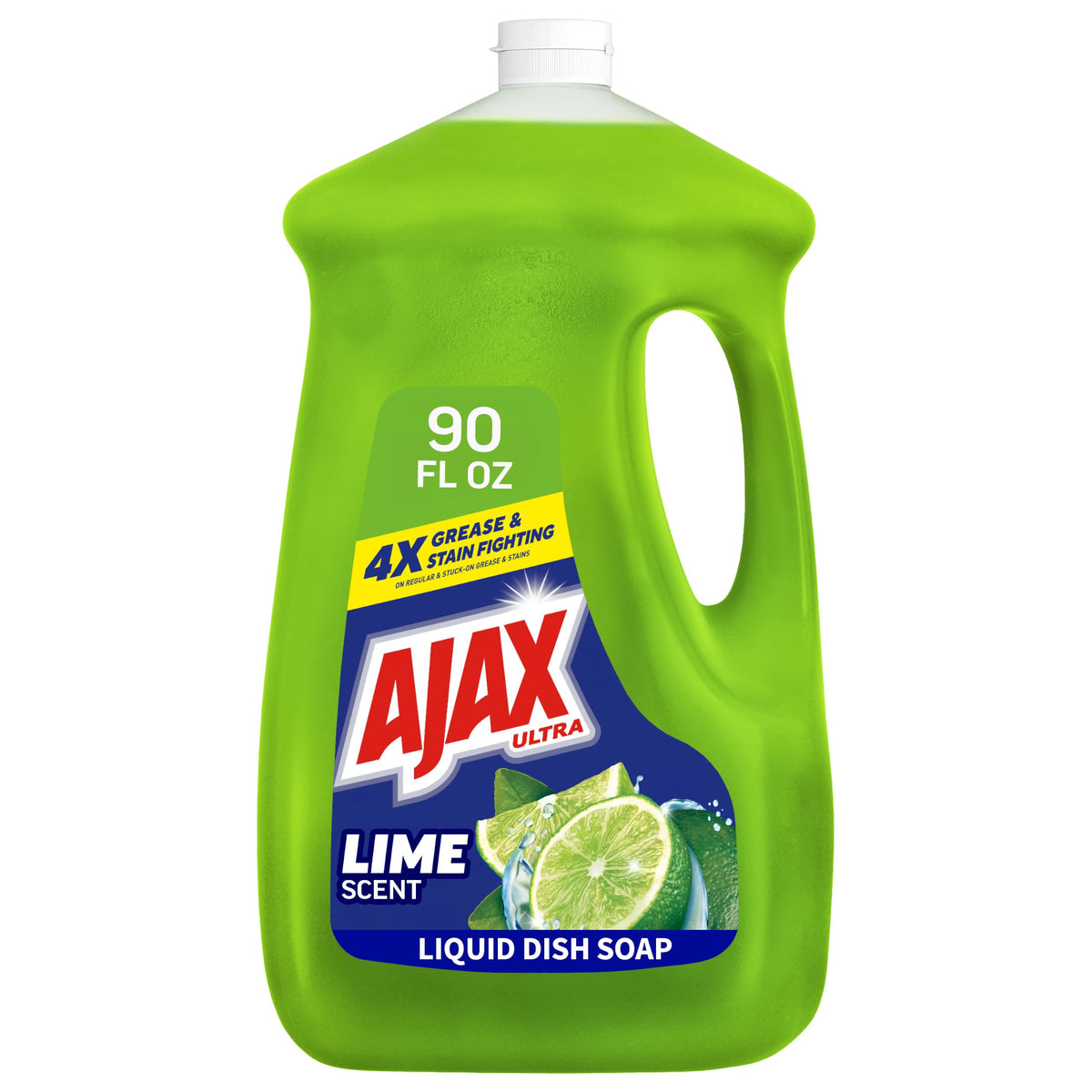 Ajax Ultra Liquid Dish Soap, Triple Action, Orange Scent, 90 fl oz