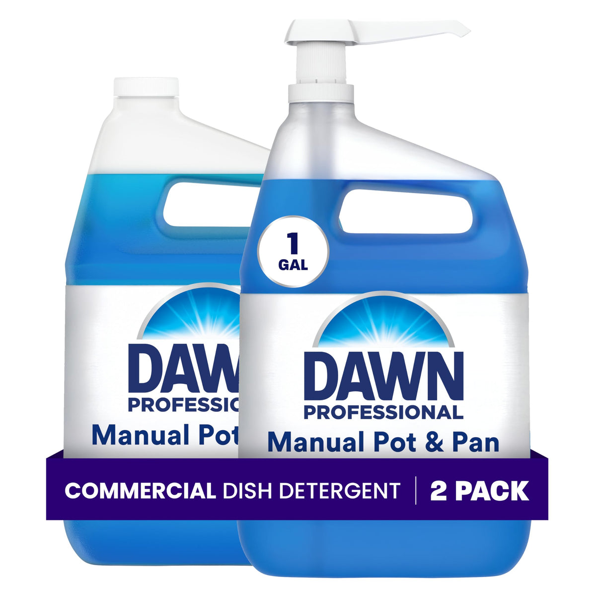 Dawn PRO Manual Pot & Pan Detergent, Bulk Liquid Dish Soap (38 oz, 8 pack)