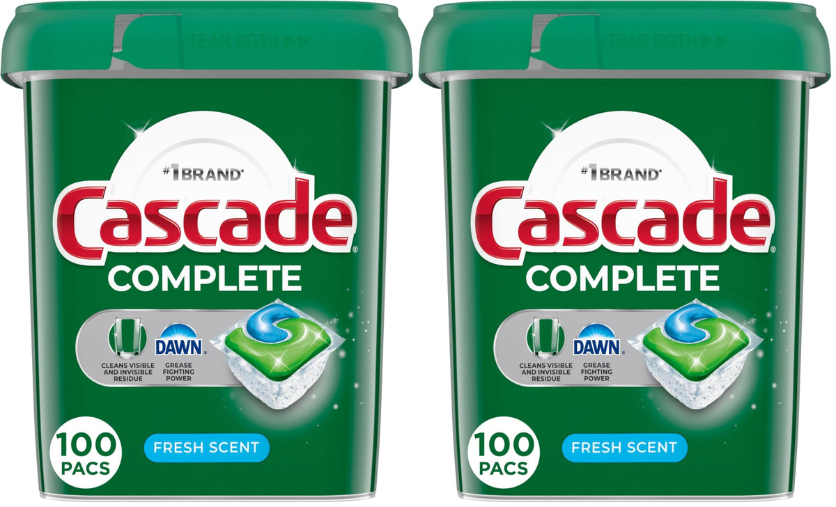 Cascade Complete Dishwasher Pods - Fresh Scent ActionPacs, Dishwasher Detergent, Dishwasher Soap, Detergent Pods, 78 Count