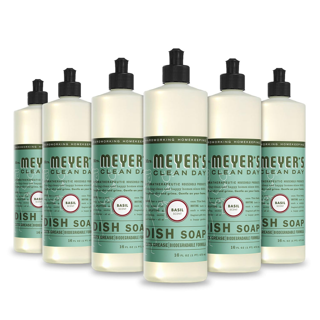 MRS. MEYER'S CLEAN DAY Liquid Dish Soap, Lemon Verbena, 16 fl. Oz
