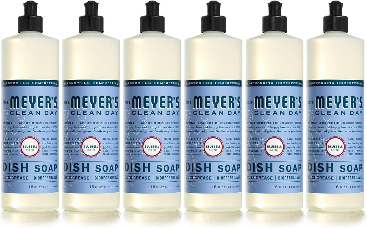 Mrs. Meyer's Clean Day, Liquid Dish Soap, Lemon Verbena, 16 Fl Oz, 3 Count